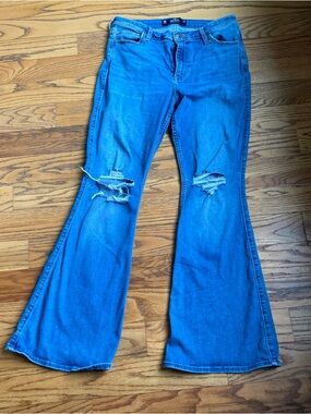 Hollister high rise vintage flare soft stretch jeans 15R 32W 32L